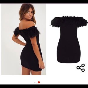 feather dress pretty little thing